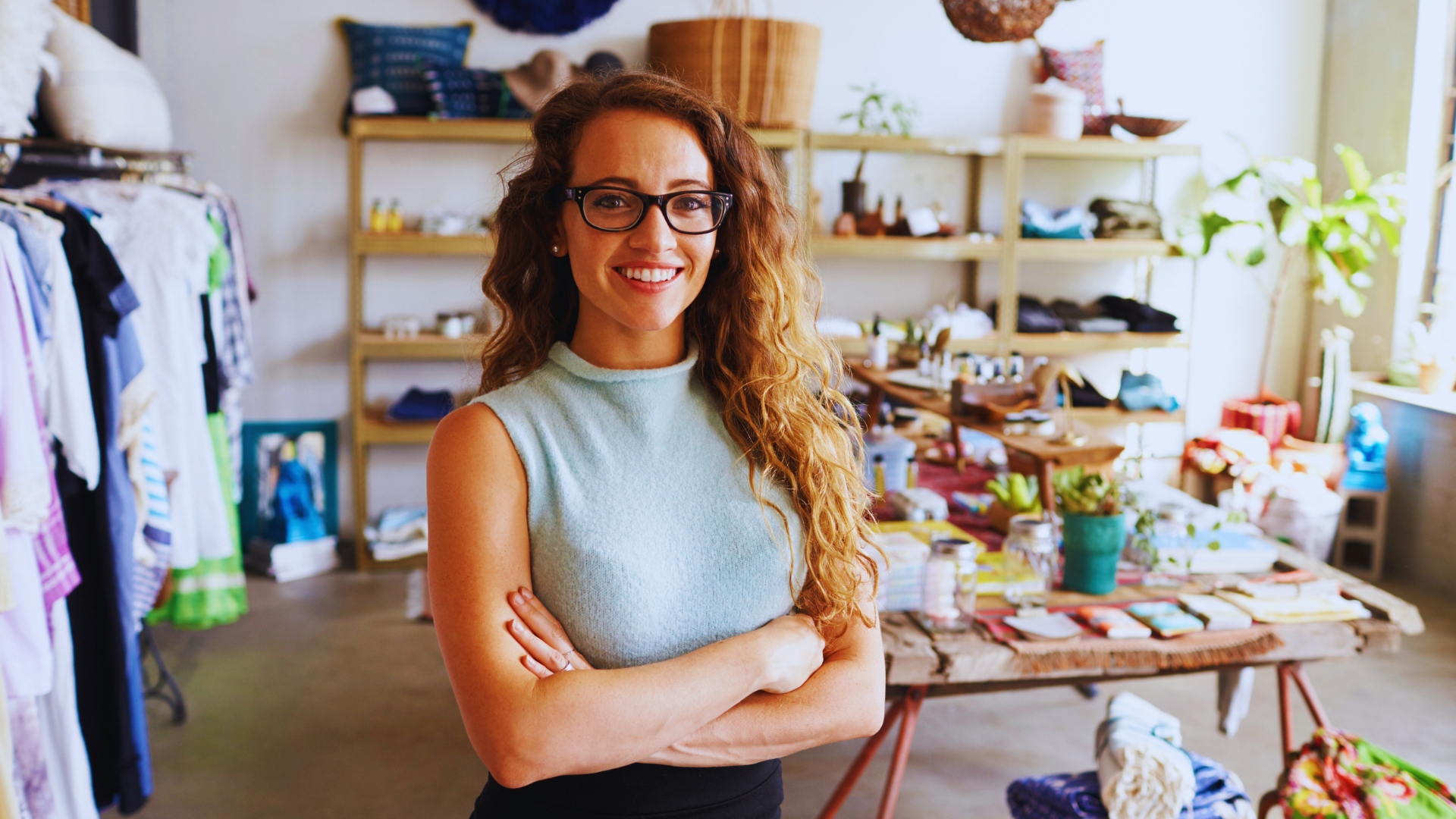 Entrepreneurship Woman at a computer